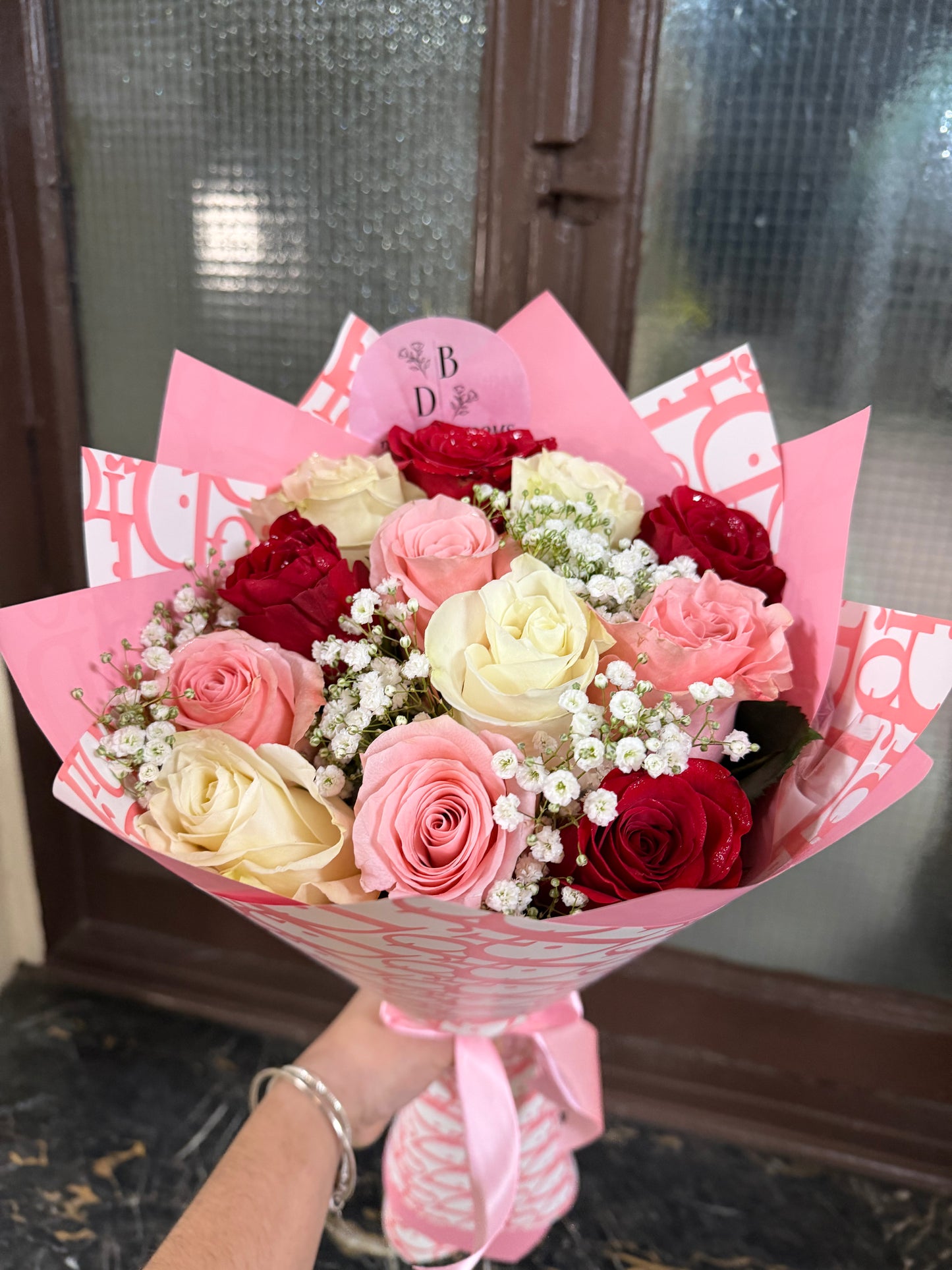 Doz Color Roses Wrap