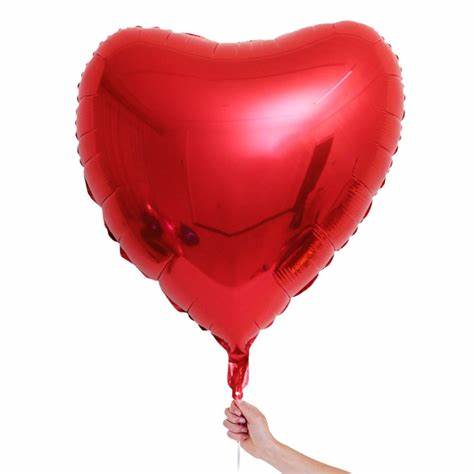 18'' Heart Mylar balloons
