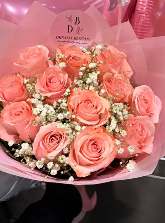 Doz Color Roses Wrap